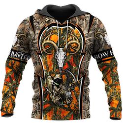 Love Hunting 3D All Over Print, Adult Unisex 3D Hoodie T Shirt Plus Size S-5Xl
