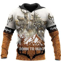 Love Hunting Born To Hunt Camouflage 3D All Over Print | For Men &amp Women | Adult | Ho2569