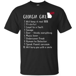 AGR Georgia Girl Will Keep It Real What She Can Do T-Shirt