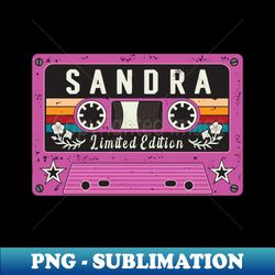 Retro Sandra name - Special Edition Sublimation PNG File - Revolutionize Your Designs