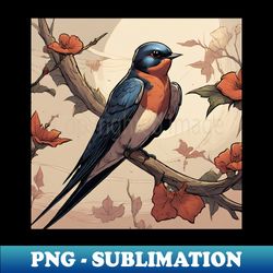 Swallow bird - Digital Sublimation Download File - Spice Up Your Sublimation Projects
