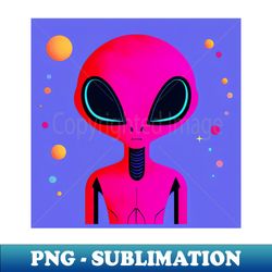 Pink Alien - High-Quality PNG Sublimation Download - Bring Your Designs to Life