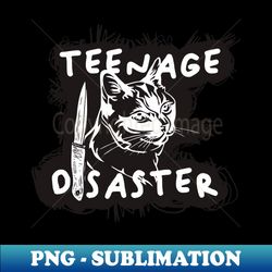teenage disaster - Vintage Sublimation PNG Download - Bold & Eye-catching
