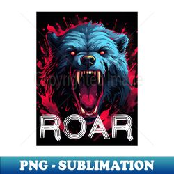 Roar - Retro PNG Sublimation Digital Download - Unlock Vibrant Sublimation Designs