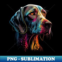 Retro Dog Design Weimaraner Dog - Premium PNG Sublimation File - Perfect for Creative Projects