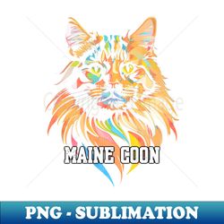 Coon Cat Crescendo Pop art - Aesthetic Sublimation Digital File - Perfect for Creative Projects