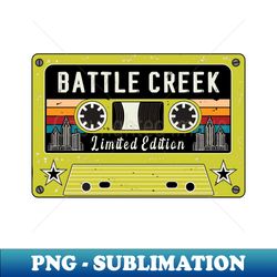 Retro Battle Creek City - Modern Sublimation PNG File - Perfect for Creative Projects