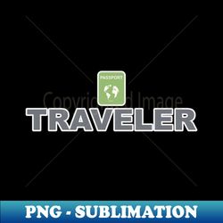 Traveler Jetsetter Globetrotter World Freelancer - Retro PNG Sublimation Digital Download - Unlock Vibrant Sublimation Designs