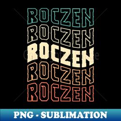 Roczen - Wave Typography Style - PNG Transparent Digital Download File for Sublimation - Revolutionize Your Designs