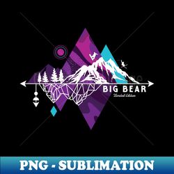 Retro Boho Big Bear Mountain - Stylish Sublimation Digital Download - Revolutionize Your Designs