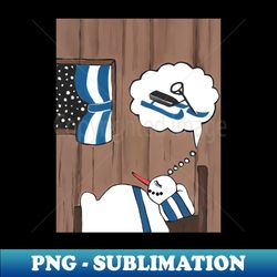 White Christmas Snowman Dreams - Exclusive Sublimation Digital File - Spice Up Your Sublimation Projects