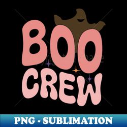 Retro Groovy Boo Crew - Vintage Sublimation PNG Download - Perfect for Sublimation Mastery