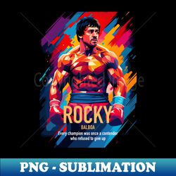 Rocky Balboa - High-Quality PNG Sublimation Download - Unlock Vibrant Sublimation Designs