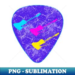 Vintage Electric Guitars - Special Edition Sublimation PNG File - Instantly Transform Your Sublimation Projects