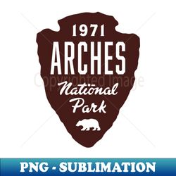 Arches National Park Bear Arrowhead - Brown - Digital Sublimation Download File - Unleash Your Inner Rebellion