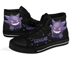 Gengar Sneakers Pokemon High Top Shoes Gift Idea High Top Shoes VA95