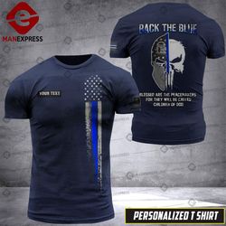 Georgia -Back the blue persionalized Printed T-Shirt NQA
