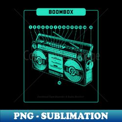 Retro BoomBox - Exclusive Sublimation Digital File - Perfect for Creative Projects