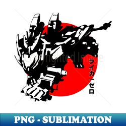 Liger Zero Zoids Japanese Red - Instant PNG Sublimation Download - Unleash Your Creativity