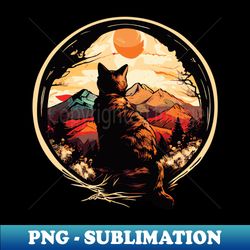 Vintage cat - Stylish Sublimation Digital Download - Enhance Your Apparel with Stunning Detail