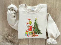 Grinch Christmas Sweatshirt, Grinch Sweatshirt, Christmas Sweatshirt, Grinch Sweatshirt, Christmas Vibe, shirt for All,