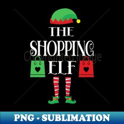 The Shopping Elf Family Matching Xmas 2023 Pajama - PNG Transparent Sublimation Design - Transform Your Sublimation Creations