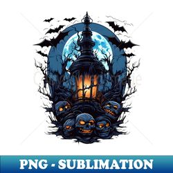 Halloween creepy landscape - Signature Sublimation PNG File - Capture Imagination with Every Detail