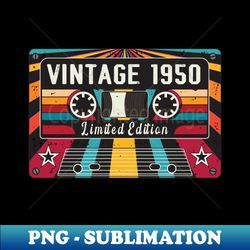 Vintage 1950 - Sublimation-Ready PNG File - Enhance Your Apparel with Stunning Detail