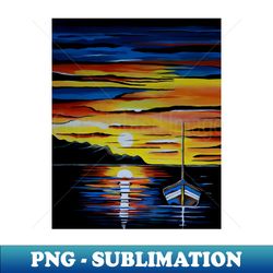 escape to the seascape painting - retro png sublimation digital download - unleash your inner rebellion