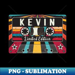 Retro Kevin name - Instant PNG Sublimation Download - Unlock Vibrant Sublimation Designs