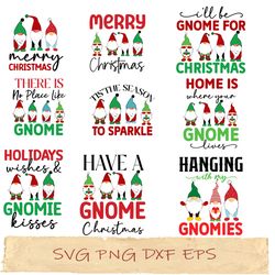 Christmas Gnome bundle svg, png cricut, file sublimation, instantdownload