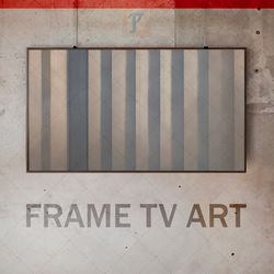 Samsung Frame TV Art Digital Download, Frame TV Art modern interior, Frame TV matte monochromatic stripes, avant-garde