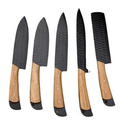 Hand Forged Chef Knives Kitchen Set Damascus Steel Knives Handmade Knife Set