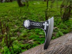custom handmade carbon steel viking tomahawk hatchet beautiful hunting axe head