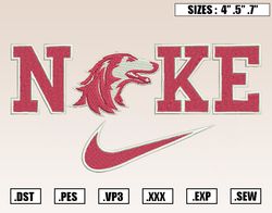 Nike x Southern Illinois Salukis Embroidery Designs, NCAA Embroidery Design File Instant Download