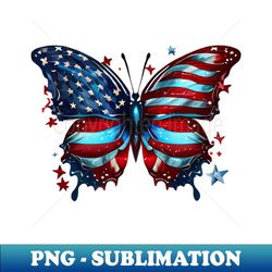 4th of  July Butterfly - Unique Sublimation PNG Download - Capture Imagination with Every Detail