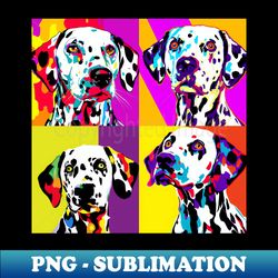 Dalmatian Pop Art - Dog Lover Gifts - Decorative Sublimation PNG File - Perfect for Sublimation Mastery