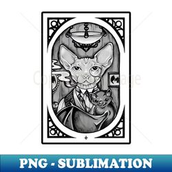 Hairless Cat and Bat Friend - Premium Sublimation Digital Download - Create with Confidence
