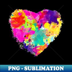 Transparent-Water-Color-Heart - Aesthetic Sublimation Digital File - Spice Up Your Sublimation Projects