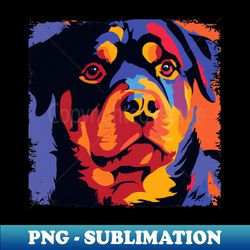 Rottweiler Pop Art - Dog Lover Gifts - Stylish Sublimation Digital Download - Revolutionize Your Designs