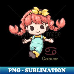 Cancer Chibi Doll - High-Quality PNG Sublimation Download - Perfect for Personalization