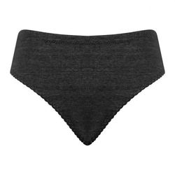 BeBelle Irisoft Cotton Spandex Fabric Panty, Charcoal