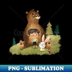 Bear  friends - Artistic Sublimation Digital File - Unlock Vibrant Sublimation Designs