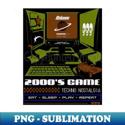 Y2K Gaming Lifestyle - PNG Transparent Sublimation Design - Fashionable and Fearless