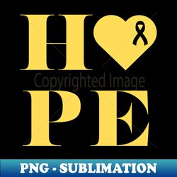 Childhood Cancer Awareness Hope - Signature Sublimation PNG File - Unleash Your Creativity