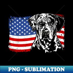 Proud Catahoula Leopard Dog American Pride - PNG Transparent Sublimation File - Defying the Norms