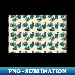 Cactus pattern - Decorative Sublimation PNG File - Enhance Your Apparel with Stunning Detail