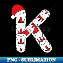 Letter K Happimola Christmas Alphabet - Stylish Sublimation Digital Download - Fashionable and Fearless