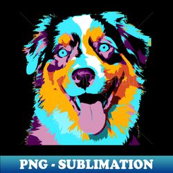 Australian Shepherd Pop Art - Dog Lover Gifts - Premium PNG Sublimation File - Spice Up Your Sublimation Projects
