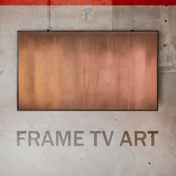 Samsung Frame TV Art Digital Download, Frame TV Art modern interior, Frame TV matte bronze panel, Frame TV avant-garde
